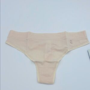 Tommy John Cool Cotton Thong Parchment NWT XS